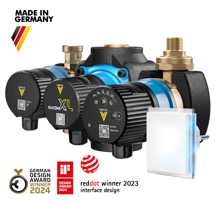BlueOne Trinkwasser-Zirkulationspumpen BWO 155 und BWO 200